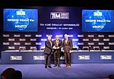Şirketimiz, TİM Tarafından Düzenlenen Eskişehir İhracatçıları Ödül Töreni’nde 9.’luk Derecesi Elde Etti
